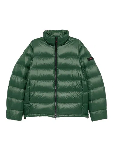 Peuterey Green Keke Puffer Jacket With Pockets