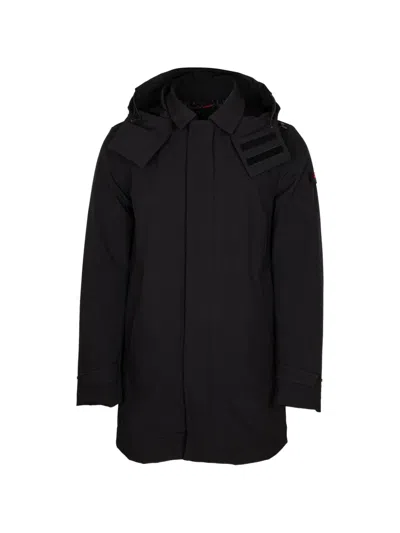 Peuterey Groff Hooded Coat In Black