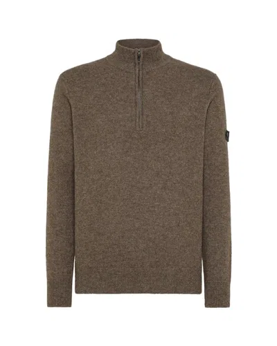 PEUTEREY HALF-ZIP KNIT SWEATER IN PREMIUM YAK WOOL BLEND