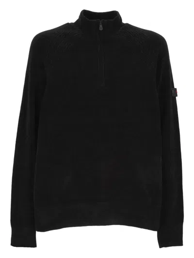 Peuterey Half-zip Sweater In Black