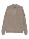 Peuterey Half-zip Sweater In Brown