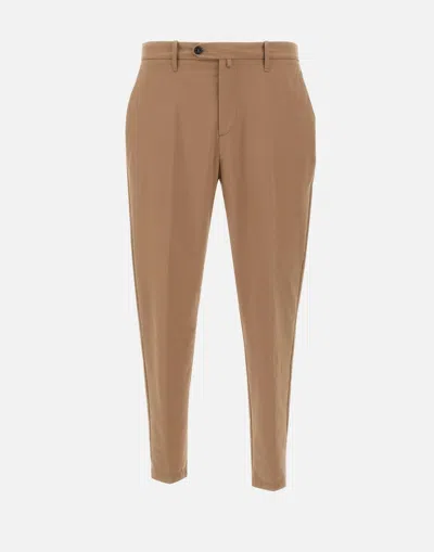 Peuterey Hebrides Camel Slim Trousers In Brown