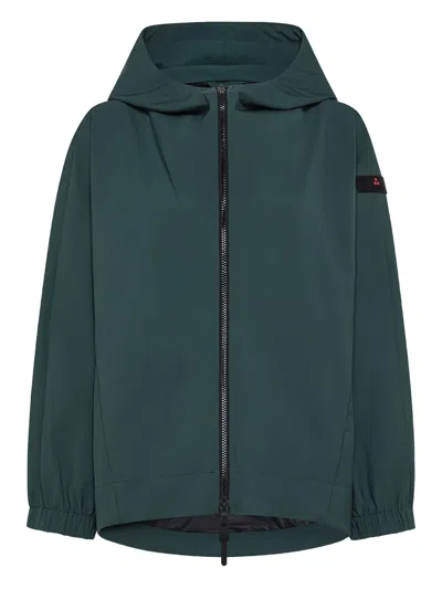 Peuterey Hooded Jacket In Green