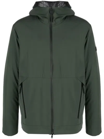 Peuterey Hooded Padded Jacket In Green