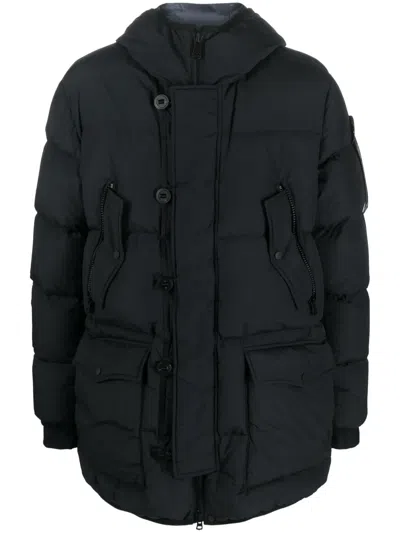 Peuterey Hooded Padded Jacket In Black