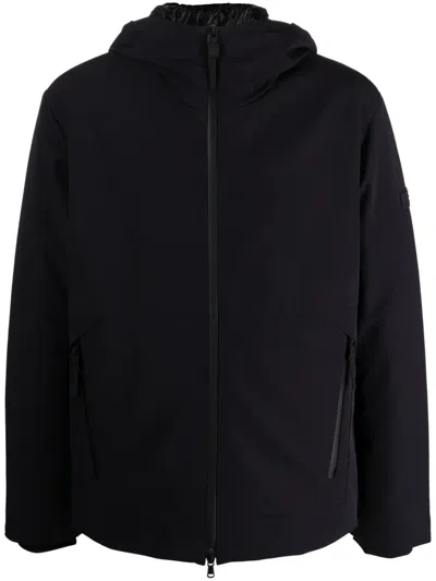 Peuterey Hooded Padded Jacket In Blue