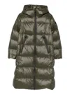 Peuterey Hooded Parka Coat In Green