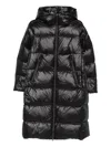 Peuterey Hooded Quilted Coat In Black