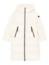 Peuterey Hooded Zip Coat In White
