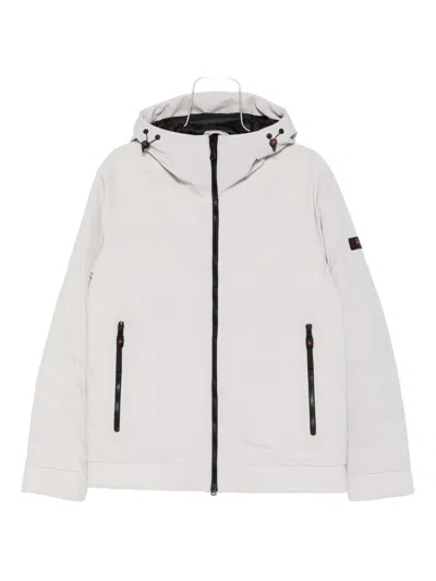 Peuterey Hooded Zip-up Jacket In Gray