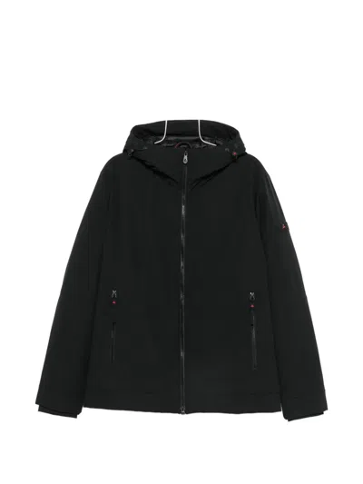 Peuterey Hooded Zip-up Coat In Multi