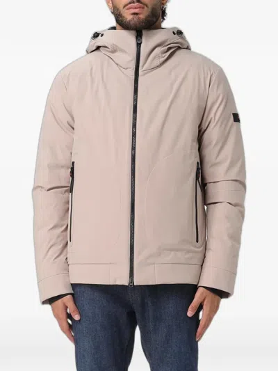 Peuterey Hooded Zip-up Jacket In Neutral