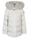 Peuterey Quilted Jacket With Large Quilts In White