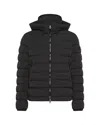 Peuterey Hooded Quilted Down Jacket In Black
