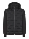 Peuterey Primaloft Hybrid Down Coat In Black