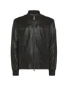 Peuterey Brown Leather Jacket In Brown