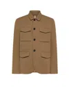 Peuterey Field Jura Ga Jacket In Twill Opaco Marrone In Brown