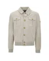 Peuterey Giubbino Destiny Suede Sabbia In Neutral