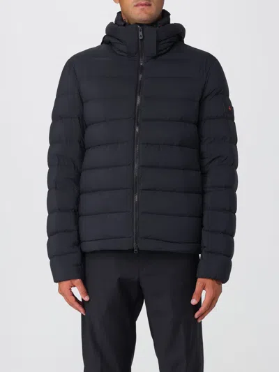Peuterey Drawstring-hood Quilted Jacket In Blue