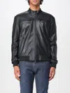 Peuterey Sands Leather Jacket Color Black In Black