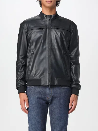 Peuterey Sands Leather Jacket Color Black