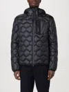 Peuterey Geometric Quilted Down Jacket With Heat-sealed Zippers In Blau