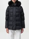 Peuterey Long Sleeve Cotton Coat In Gray