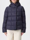 Peuterey Camel Down Jacket With Hood Wrap In Blue