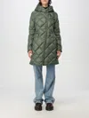 Peuterey Woman Puffer Military Green Size 8 Polyester In Grün