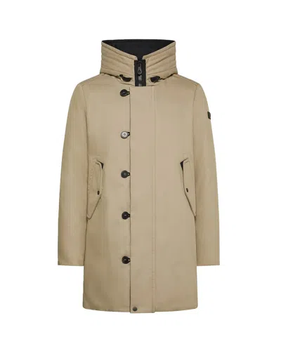 Peuterey Down Parka Ki 03 Beige In Toni Neutri