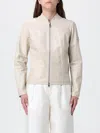 Peuterey Leather Jacket In White