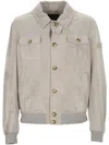 Peuterey Giubbino Destiny Suede Sabbia In Beige