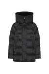 Peuterey Puffer Jacket With Fur Trim In Black