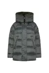 Peuterey Medium-length Puffer Jacket With Adjustable Side Zips In Gray
