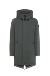 Peuterey Three-layer Sturdy Fabric Parka In Green