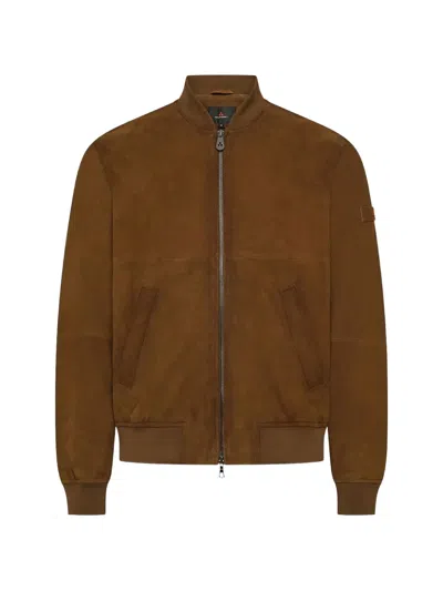 Peuterey Jodie Leather Jacket In Animal Print