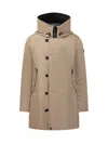 Peuterey Beige Coat With Technical Hood In Beige