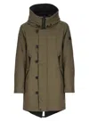 Peuterey Hooded Feather Down Parka In Green