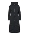 Peuterey Hooded Quilted Jacket With Diagonal Stitching In Black
