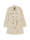 Peuterey Knude Double-breasted Trench Coat In Neutral