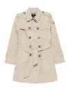 Peuterey Knude Double-breasted Trench Coat In Neutral