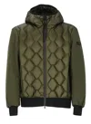 Peuterey Short Green Koons Down Jacket In Green