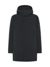 Peuterey Cappotto Tecnico In Tessuto Riciclato Blu Grafite In Blue