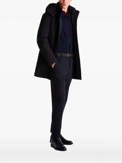 Peuterey Kruger Tj Grs Hooded Down-feather Coat In Black