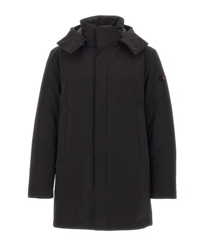 Peuterey Kruger Tj Hooded Parka Coat In Black