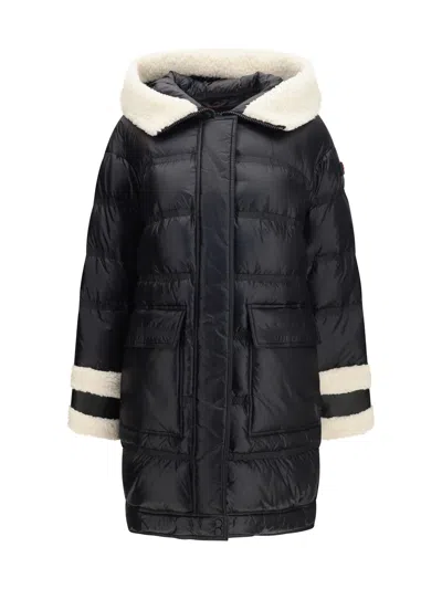 Peuterey Kunto Bg 02 Shearling-collar Puffer Jacket In Black