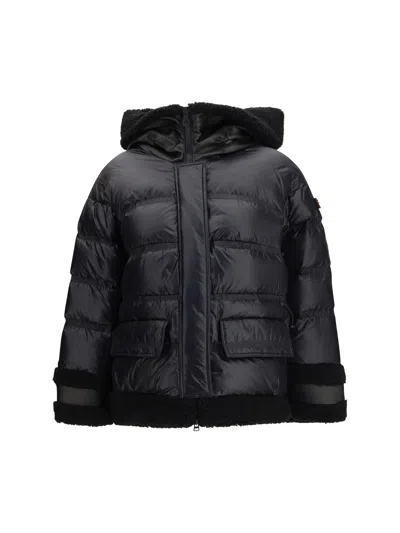 Peuterey Kunto Bg Faux Fur Puffer Jacket In Multi