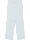 Peuterey Light Blue Cotton Blended Trousers In Blue