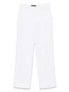 Peuterey Relaxed Fit White Trousers With Design In White