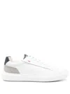 Peuterey White Sneakers With Contrasting Branded Heel Counter In White
